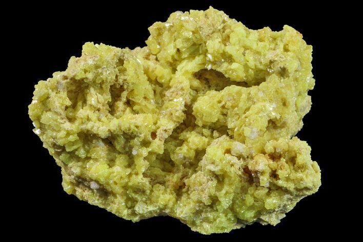 Yellow Sulfur Crystals on Matrix - Steamboat Springs, Nevada #154363